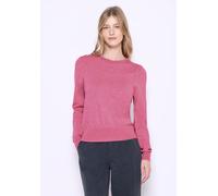 Rundhalspullover STREET ONE STUDIO, Damen, Gr. 34, candy pink meliert, Stoff, 30% Polyester, 29% Polyacryl, 21% Viskose, 20% Nylon, unifarben, normal normal, Rundhals, Bündchen, Pullover Rundhalspullo