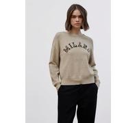 Street One Studio Frauen Pullover mit Leo-Wording in Beige, Gr: 38