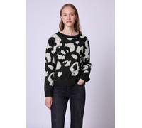 Street One Studio - Kuscheliger Rundhalspullover schwarz - Gr. - 40