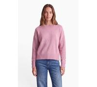 Rundhalspullover STREET ONE STUDIO, Damen, Gr. 46, pearly rose meliert, Web, 37% Polyacryl, 29% Baumwolle, 29% Polyester, 5% Polyamid, unifarben, normal normal, Rundhals, Rippbündchen, Pullover Rundha