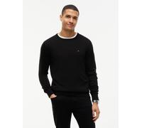 Tommy Hilfiger Herren Pullover Essential Cotton Crew Neck aus Baumwolle, Schwarz (Black), L