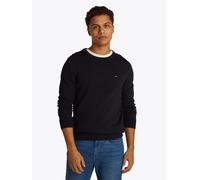 Rundhalspullover TOMMY HILFIGER "ESSENTIAL COTTON", Herren, Gr. S, blau (desert sky), Strick, Obermaterial: 100% Baumwolle, regular fit, Rundhals, Rippbündchen, Pullover Rundhalspullover, Crewneck Reg