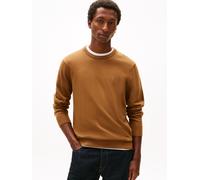 Rundhalspullover TOMMY HILFIGER "ESSENTIAL COTTON", Herren, Gr. XXL, braun (highland khaki), Strick, Obermaterial: 100% Baumwolle, regular fit, Rundhals, Rippbündchen, Pullover Rundhalspullover, Crewn
