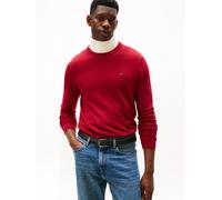 Rundhalspullover TOMMY HILFIGER "PIMA ORG CTN CASHMERE CREW NECK", Herren, Gr. XXL, rot (regatta rot), Obermaterial: 92% Baumwolle, 8% Kaschmir, Rundhals, Pullover (71212654-XXL) regatta rot