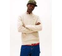 Rundhalspullover TOMMY JEANS, Herren, Gr. XL, gulf sand, Sweatware, Obermaterial: 100% Baumwolle, slim fit normal, Rundhals, eingesetzt Rippstrickbündchen, Pullover Rundhalspullover (92584543-XL) gulf