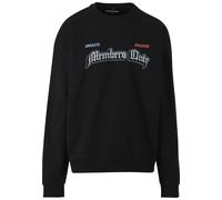 Rundhalspullover "Upscale by Mister Tee Only Members Oversize Crewneck", Herren, Gr. L, schwarz, 100% Baumwolle, UPSCALE BY MISTER TEE, mehrfarbig, oversize, Rundhals, Pullover Rundhalspullover (77493