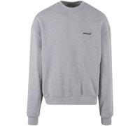 Rundhalspullover "Upscale by Mister Tee Upscale Core EMB Oversize Crewneck", Herren, Gr. M, erdgrau, 100% Baumwolle, UPSCALE BY MISTER TEE, mehrfarbig, oversize, Rundhals, Pullover Rundhalspullover (1