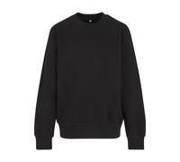 Rundhalspullover URBAN CLASSICS "Urban Classics Boys Light Terry Crew", Jungen, Gr. 134/140, schwarz, 75% Baumwolle, 25% Polyester, unifarben, normal, Rundhals, Pullover Rundhalspullover (42527144-134