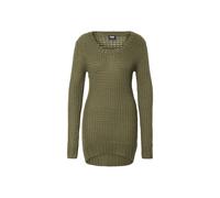 Rundhalspullover URBAN CLASSICS "Urban Classics Damen Ladies Long Wideneck Sweater", Damen, Gr. 5XL, braun (olive), 100% Polyacryl, unifarben, normal, Balconnet, Pullover Rundhalspullover (85737521-5X