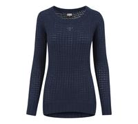 Rundhalspullover URBAN CLASSICS "Urban Classics Damen Ladies Long Wideneck Sweater", Damen, Gr. S, navy, 100% Polyacryl, unifarben, normal, Balconnet, Pullover Rundhalspullover (87238100-S) navy