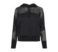 Urban Classics Damen Ladies Mesh Hoody Kapuzenpullover, Schwarz (Black 00007), Medium (HerstellergröÃŸe: M) , Kapuzenpullover