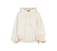 Rundhalspullover URBAN CLASSICS "Urban Classics Damen Ladies Organic Oversized Terry Hoody", Damen, Gr. XL/XXL, sandweiß, 100% Baumwolle, unifarben, oversize, ohne Ausschnitt, Pullover Rundhalspullove