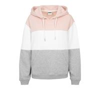 Urban Classics Ladies Oversize 3-Tone Hoody in Gr. XS in Rosa