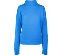 Rundhalspullover URBAN CLASSICS "Urban Classics Damen Ladies Oversize Turtleneck Sweater", Damen, Gr. L, rightblau, 100% Polyacryl, unifarben, loose fit, amerikanischer Ausschnitt, Pullover Rundhalspu