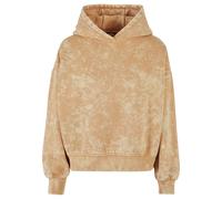 Rundhalspullover URBAN CLASSICS "Urban Classics Damen Ladies Oversized Towel Washed Hoody", Damen, Gr. 4XL, paleorange, 70% Baumwolle, 30% Polyester, unifarben, oversize, ohne Ausschnitt, Pullover Run