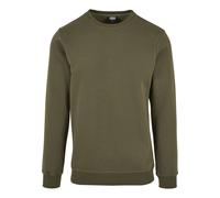 Urban Classics Basic Terry Crew Männer Sweatshirt Oliv S