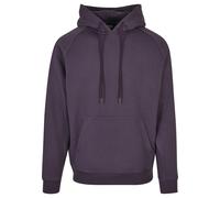 Rundhalspullover URBAN CLASSICS "Urban Classics Herren Blank Hoody", Herren, Gr. L, lila (lilanight), 65% Baumwolle, 35% Polyester, unifarben, loose fit, ohne Ausschnitt, Pullover Rundhalspullover (72