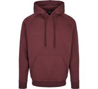 Rundhalspullover URBAN CLASSICS "Urban Classics Herren Blank Hoody", Herren, Gr. M, braun (cherry), 65% Baumwolle, 35% Polyester, unifarben, loose fit, ohne Ausschnitt, Pullover Rundhalspullover (5192