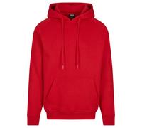 Urban Classics Herren Hoodie Blank Hoody – einfarbig mit Kapuze & Bauchtasche, Rot XXL