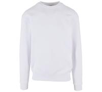 Rundhalspullover URBAN CLASSICS "Urban Classics Herren Crewneck Sweatshirt", Damen, Gr. XL, weiß, 65% Baumwolle, 35% Polyester, unifarben, loose fit, Rundhals, Pullover Rundhalspullover (25650548-XL)