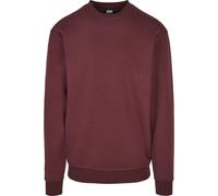 Rundhalspullover URBAN CLASSICS "Urban Classics Herren Crewneck Sweatshirt", Herren, Gr. 3XL, braun (cherry), 65% Baumwolle, 35% Polyester, unifarben, loose fit, Rundhals, Pullover Rundhalspullover (9