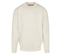 Urban Classics Herren Sweatshirt Crewneck Fleece-Sweatshirt Loose Fit whitesand 5XL