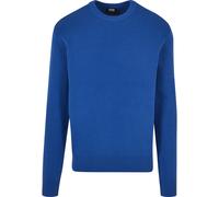 Rundhalspullover URBAN CLASSICS "Urban Classics Herren Heavy Oversized Sweater", Herren, Gr. M, blau (royalblau), 100% Baumwolle, unifarben, normal, Rundhals, Pullover Rundhalspullover (69369622-M) ro