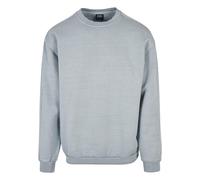 Rundhalspullover URBAN CLASSICS "Urban Classics Herren Heavy Terry Garment Dye Crew", Herren, Gr. 5XL, summerblau, 100% Baumwolle, unifarben, oversize, Rundhals, Pullover Rundhalspullover (59304569-5X
