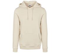 Rundhalspullover URBAN CLASSICS "Urban Classics Herren Organic Basic Hoody", Herren, Gr. L, sand, 100% Baumwolle, unifarben, normal, ohne Ausschnitt, Pullover Rundhalspullover (45377202-L) sand