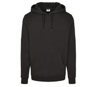 Rundhalspullover URBAN CLASSICS "Urban Classics Herren Organic Basic Hoody", Herren, Gr. S, schwarz, 100% Baumwolle, unifarben, Pullover Rundhalspullover (88604430-S) schwarz