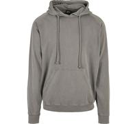 Rundhalspullover URBAN CLASSICS "Urban Classics Herren Overdyed Hoody", Herren, Gr. S, asphalt, 100% Baumwolle, unifarben, loose fit, ohne Ausschnitt, Pullover Rundhalspullover (30971133-S) asphalt