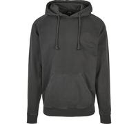 Rundhalspullover URBAN CLASSICS "Urban Classics Herren Overdyed Hoody", Herren, Gr. S, schwarzbird, 100% Baumwolle, unifarben, loose fit, ohne Ausschnitt, Pullover Rundhalspullover (20584044-S) schwar