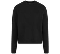 Rundhalspullover URBAN CLASSICS "Urban Classics Herren Oversized Chunky Sweater", Herren, Gr. M, schwarz, 73% Polyacryl, 27% Polyester, unifarben, oversize, Rundhals, Pullover Rundhalspullover (384587