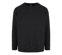 Urban Classics Herren Pullover Oversized Sweatshirt Open Edge Crewneck Pulli, Farbe black, Größe M