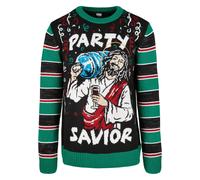 Urban Classics Savior Christmas Sweater Männer in Gr. L in Schwarz