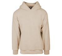 Rundhalspullover URBAN CLASSICS "Urban Classics Herren Sherpa Hoody", Herren, Gr. S, schwarzsand, 100% Polyester, unifarben, normal, ohne Ausschnitt, Pullover Rundhalspullover (98821404-S) schwarzsand