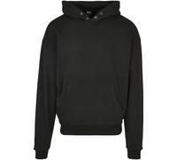 Rundhalspullover URBAN CLASSICS "Urban Classics Herren Snap Hoody", Herren, Gr. XL, schwarz, 65% Baumwolle, 35% Polyester, unifarben, oversize, ohne Ausschnitt, Pullover Rundhalspullover (52626739-XL)