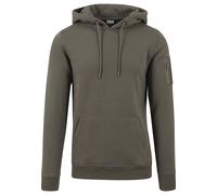 Rundhalspullover URBAN CLASSICS "Urban Classics Herren Sweat Bomber Hoody", Herren, Gr. M, olive, 65% Baumwolle, 35% Polyester, unifarben, normal, ohne Ausschnitt, Pullover Rundhalspullover (30663126-