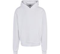Rundhalspullover URBAN CLASSICS "Urban Classics Herren Ultra Heavy Hoody", Herren, Gr. S, weiß, 100% Baumwolle, unifarben, oversize, ohne Ausschnitt, Pullover Rundhalspullover (11494449-S) weiß