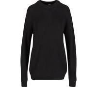 Rundhalspullover URBAN CLASSICS "Urban Classics Rib Basic Sweater", Herren, Gr. S, schwarz, 100% Baumwolle, unifarben, normal, Rundhals, Pullover Rundhalspullover (32376551-S) schwarz