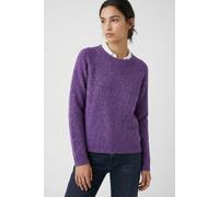 Rundhalspullover VERO MODA "VMDOFFY LS O-NECK BLOUSE GA NOOS", Damen, Gr. M, picasso l. melange, Strick, Obermaterial: 94% Polyester, 3% Elasthan, 3% Nylon, meliert, regular fit normal, Rundhals, Ripp