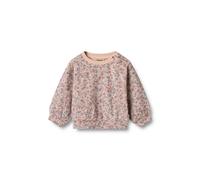 Rundhalspullover WHEAT "WHEAT Sweatshirt L/S Lia", Mädchen, Gr. 92, rose dust flowers, 95% Baumwolle (Bio), 5% Elasthan, normal, Rundhals, Pullover Rundhalspullover (66960116-92) rose dust flowers