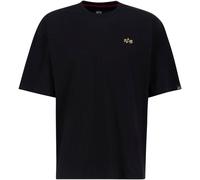 Rundhalsshirt ALPHA INDUSTRIES "3D Small Logo T", Herren, Gr. S, schwarz, Single Jersey, Obermaterial: 100% Baumwolle, bedruckt, regular fit normal, Rundhals, Shirts Rundhalsshirt (28435424-S)