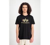 Alpha Industries T-Shirt mit Label-Print in Black, Größe L