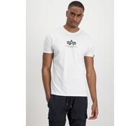 T-Shirt ALPHA INDUSTRIES "Alpha Industries Men - T-Shirts Basic T ML" Gr. XL, weiß (white) Herren Shirts (13035008-XL) white
