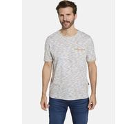 Rundhalsshirt BABISTA "T-Shirt ORIELLO", Herren, Gr. XXL, weiß (weiß gestreift), Obermaterial: 57% Baumwolle CO. 43% Viskose CV., Shirts Rundhalsshirt (62645556-XXL) weiß gestreift