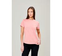 Rundhalsshirt BENCH. "ALCYONE", Damen, Gr. 42, rot (coral), Jersey, Obermaterial: 100% Baumwolle, unifarben, Rundhals, Shirts Rundhalsshirt (17150948-42) coral