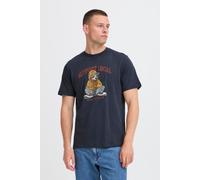 Rundhalsshirt BLEND "BHIrving", Damen, Gr. S, salute, 100% Baumwolle, bedruckt, normal normal, Rundhals, Shirts Rundhalsshirt, Basic T-Shirt mit Rundhalsausschnitt (13360012-S) salute