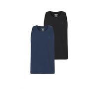 Rundhalsshirt BLEND "Rundhalsshirt BHEbil 2 PACK", Herren, Gr. XL, blau (marineblaus, schwarz), Obermaterial: 100% Baumwolle CO., Shirts Rundhalsshirt (22081727-XL) marineblaus, schwarz