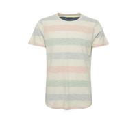 Blend BHEfkin Herren T-Shirt Kurzarm Shirt mit Streifen Rundhals-Ausschnitt Baumwollmischung Regular fit, Größe:2XL, Farbe:Denim Blue (74646)